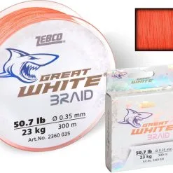 ZEBCO Great White Braid - Geflochtene Schnur - Orange