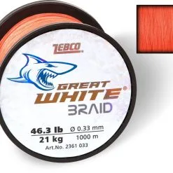 ZEBCO Great White Braid - Geflochtene Schnur - Orange 9 ZEBCO Great White Braid - Geflochtene Schnur - Orange -Williamson 23610334e9hxKSKYOIMk 1280x1280