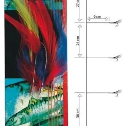 Mustad #6/0 Col. Cod Feather Trace T12/S0809