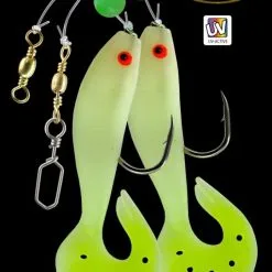 DEGA Pilk-Dorsch-Vorfach Mit Gummifisch-Beifänger