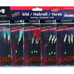 Kinetic Sabiki Rigs - 5er-Set - Dorsch-Makrele-Seelachs