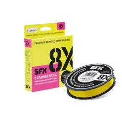 Sufix SFX 8 Carrier Braid - 8-fach Geflochtene Schnur 135m -Williamson Sufix SFX 8X Hot Yellow 763952 1280x1280