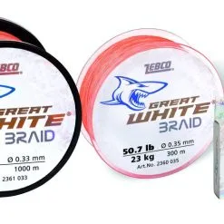 ZEBCO Great White Braid - Geflochtene Schnur - Orange 11 ZEBCO Great White Braid - Geflochtene Schnur - Orange -Williamson Zebco Great White Geflochtene Orange GaleriebildylWKAZOX8nCcW 1280x1280