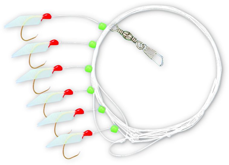 Zebco Heringsvorfach Mit Fischhaut Und 6 Haken Der Größe 7 3 Zebco Heringsvorfach Mit Fischhaut Und 6 Haken Der Größe 7